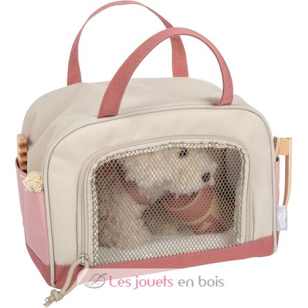 Perro con bolsa y set de cuidados rosa LE12838 Small Foot company 4