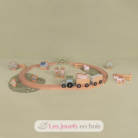 Set de ferrocarril de madera Safari Friends LD7451 Little Dutch 7