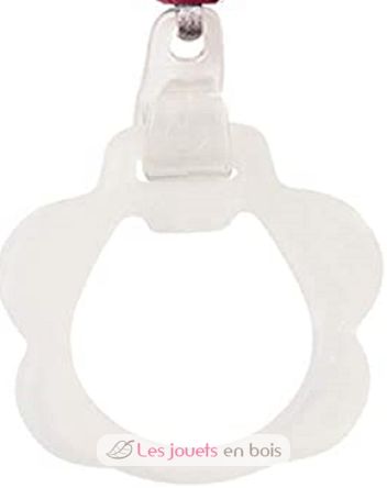 Accesorio para chupete de silicona rosa blanco beige NA877619 Nattou 2