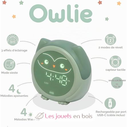 Reloj despertador educativo Owlie Cloudb-1300-SO Cloud b 3