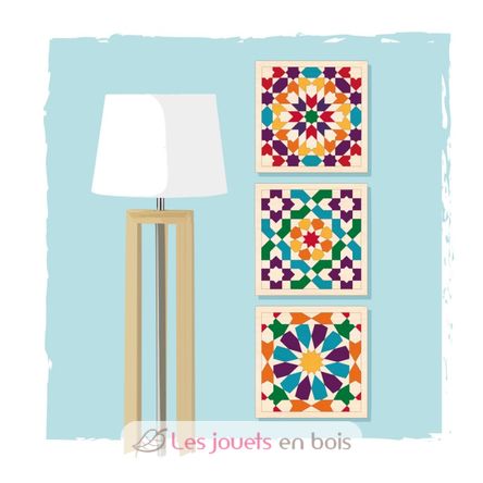 Juego de 3 mosaicos para pintar MAZ16090 Mazafran 4