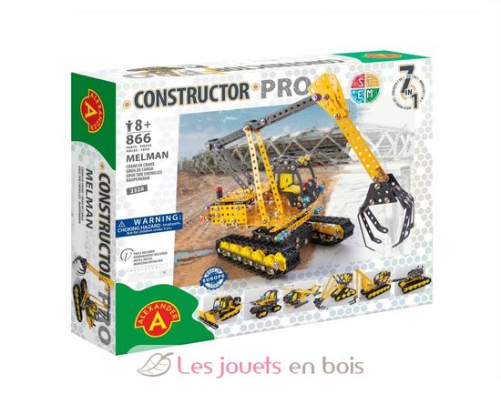 Constructor Pro - Grúa de oruga Melman 7 en 1 AT-2328 Alexander Toys 2