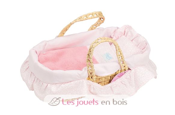 Moisés de 28 cm con relleno rosa PE800106 Petitcollin 2