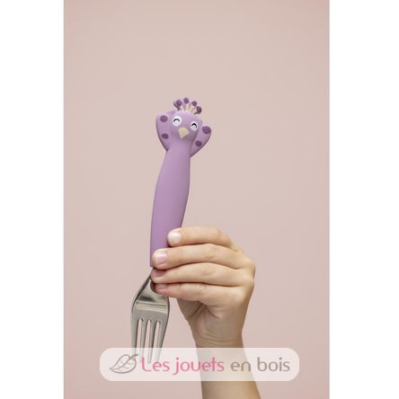 Cubiertos de 3 piezas en silicona Mrs Peacock TX-96-465 Trixie 2