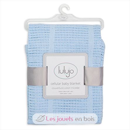 Manta de punto de algodón - Azul LLJ-121-010-003 Lulujo 3