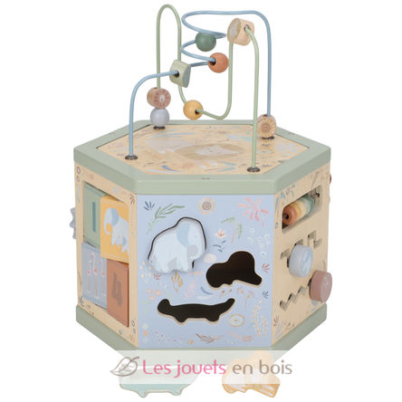 Cubo de actividades hexagonal Safari Friends LD7431 Little Dutch 1