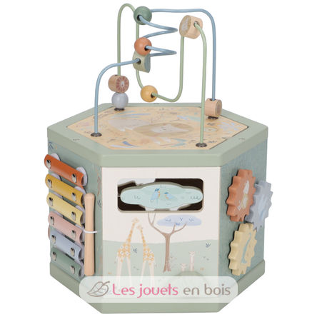 Cubo de actividades hexagonal Safari Friends LD7431 Little Dutch 3