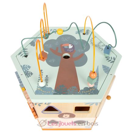 Cubo de motricidad XL de 7 lados Safari LE12851 Small Foot company 2