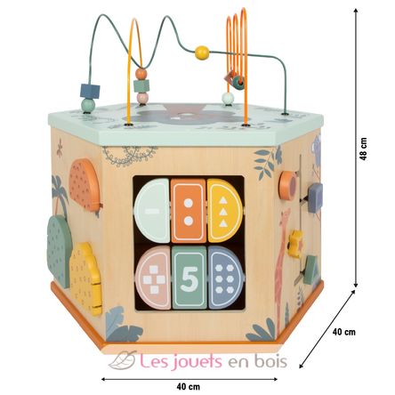 Cubo de motricidad XL de 7 lados Safari LE12851 Small Foot company 11