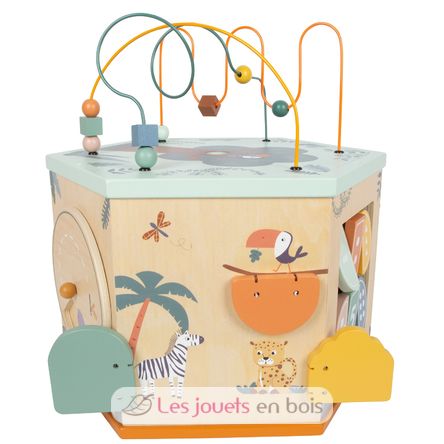 Cubo de motricidad XL de 7 lados Safari LE12851 Small Foot company 4