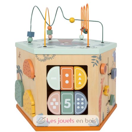Cubo de motricidad XL de 7 lados Safari LE12851 Small Foot company 5