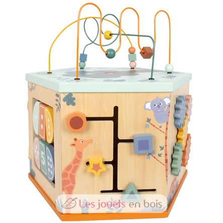 Cubo de motricidad XL de 7 lados Safari LE12851 Small Foot company 7