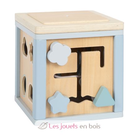 Cubo de motricidad azul LE12804 Small Foot company 6