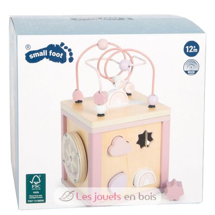 Cubo de motricidad rosa LE12803 Small Foot company 10