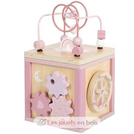 Cubo de motricidad rosa LE12803 Small Foot company 2