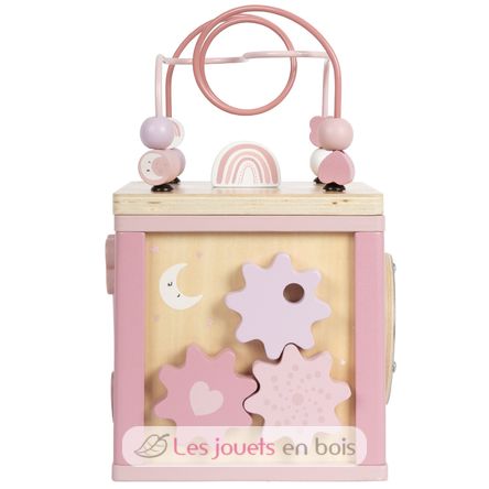 Cubo de motricidad rosa LE12803 Small Foot company 4