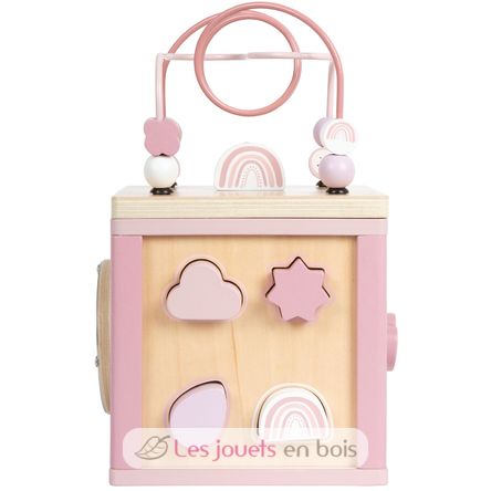 Cubo de motricidad rosa LE12803 Small Foot company 6