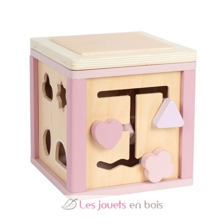 Cubo de motricidad rosa LE12803 Small Foot company 7