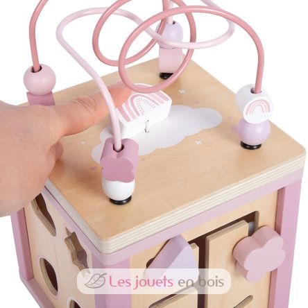Cubo de motricidad rosa LE12803 Small Foot company 8