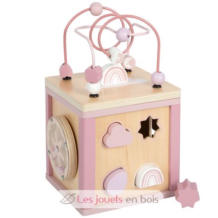 Cubo de motricidad rosa LE12803 Small Foot company 1