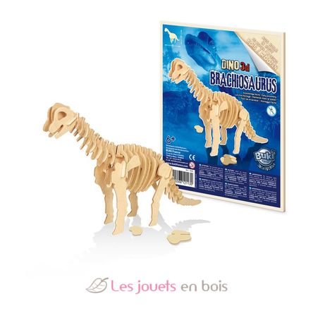 6 dinosaurios de madera para montar BUK-D6B Buki France 2