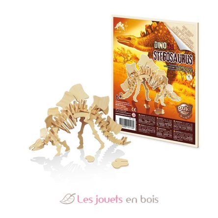 6 dinosaurios de madera para montar BUK-D6B Buki France 3