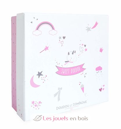 Lucie el unicornio rosa de peluche DC3277 Doudou et Compagnie 2
