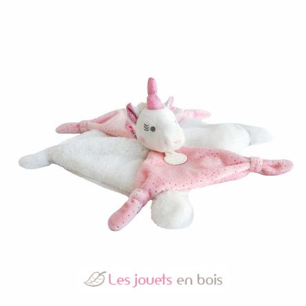 Lucie el unicornio rosa de peluche DC3277 Doudou et Compagnie 3