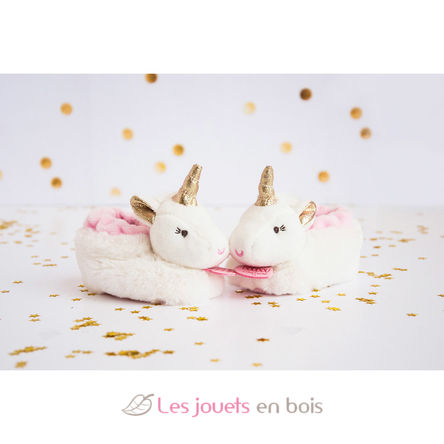 Lucie las zapatillas de unicornio 0-6 meses DC3311 Doudou et Compagnie 2