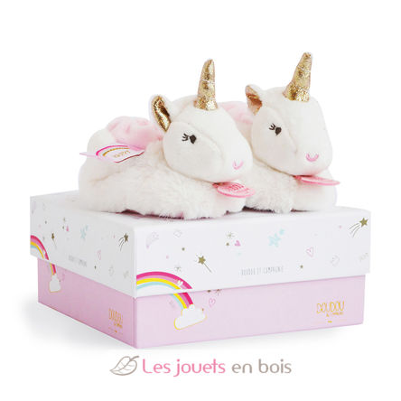 Lucie las zapatillas de unicornio 0-6 meses DC3311 Doudou et Compagnie 1