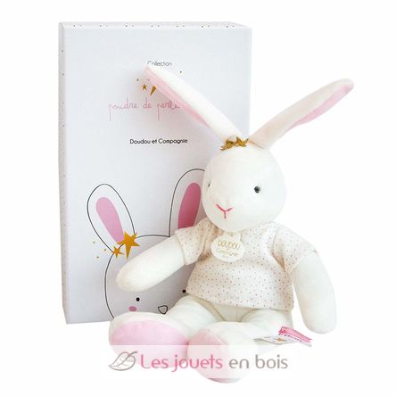 Peluche de conejo Flores de 20 cm DC3516 Doudou et Compagnie 1