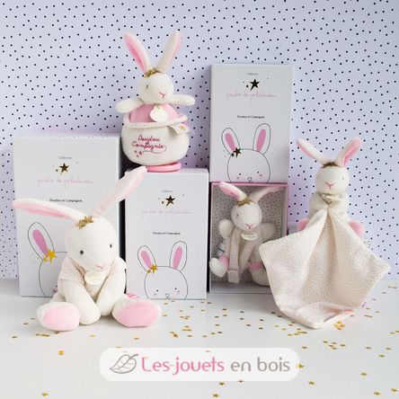 Conejo de peluche musical Flores DC3519 Doudou et Compagnie 5