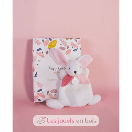 Happy Boho Mini doudou conejo rosa 17 cm DC3882 Doudou et Compagnie 4