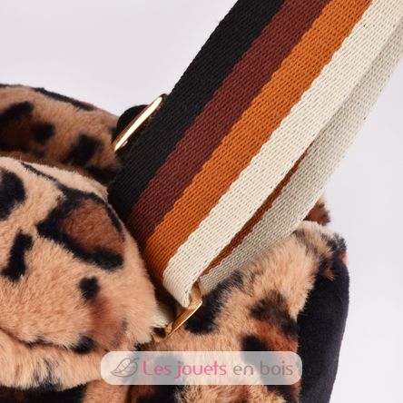 Bolso bandolera con forma de oso marrón DC4566 Doudou et Compagnie 8