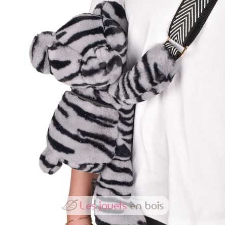 Bolso bandolera con forma de oso gris DC4565 Doudou et Compagnie 4