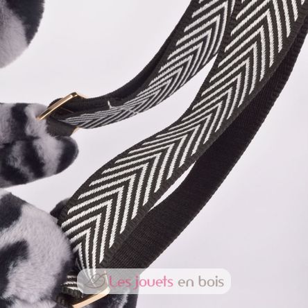 Bolso bandolera con forma de oso gris DC4565 Doudou et Compagnie 5