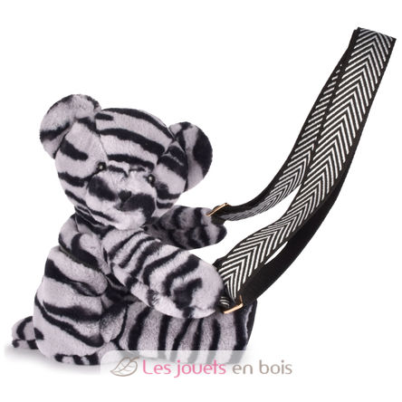 Bolso bandolera con forma de oso gris DC4565 Doudou et Compagnie 1