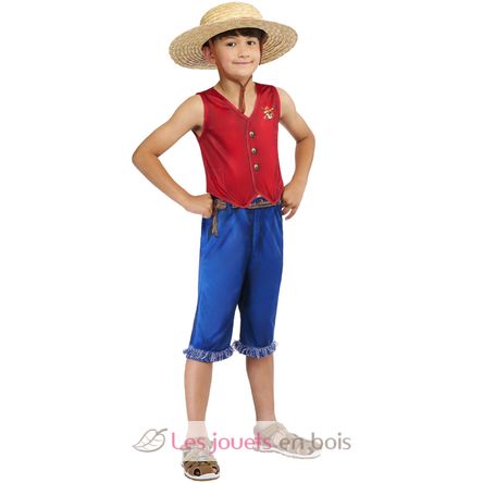 Disfraz infantil Luffy One Piece, 9-10 años R1003074-T910 Rubies 3