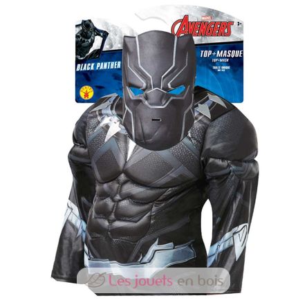 Disfraz infantil Black Panther con músculos 5-6 años RU-R640909-T56 Rubies 2