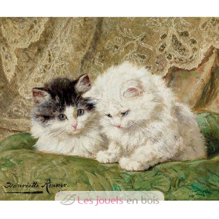 Dos gatitos de Ronner-Knip A1368-80 Puzzle Michèle Wilson 4