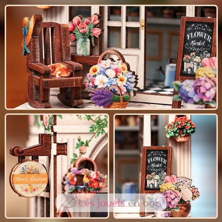 Mini Book Nook Boutique de flores CT103 Cartartem 5