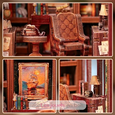 Mini Book Nook El salón del caballero CT101 Cartartem 4
