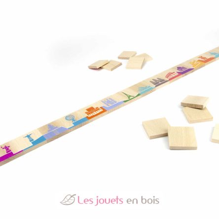 Juego de dominó Globe-trotter MW-MDMNG-001 Milaniwood 5