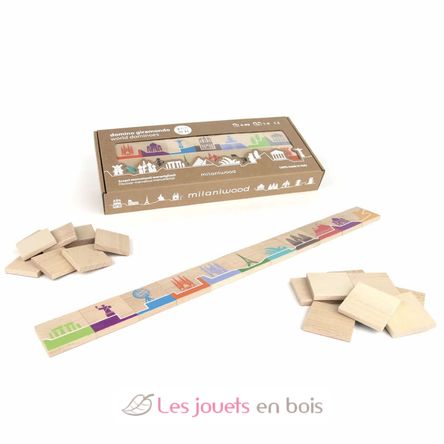 Juego de dominó Globe-trotter MW-MDMNG-001 Milaniwood 6