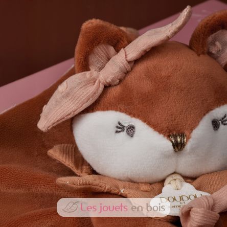 Peluche Mina el zorro con clip para chupete DC4686 Doudou et Compagnie 7