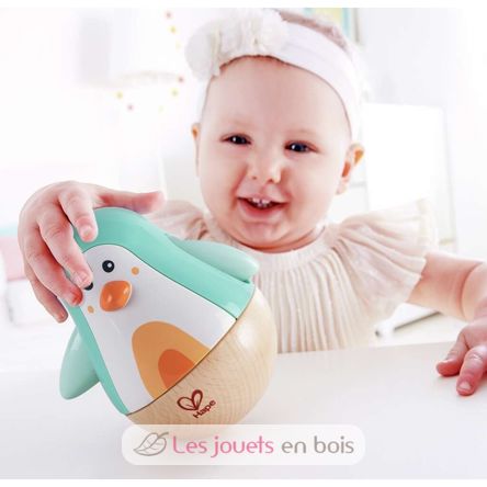 Tentetieso pingüino musical turquesa HA-E8573 Hape Toys 2