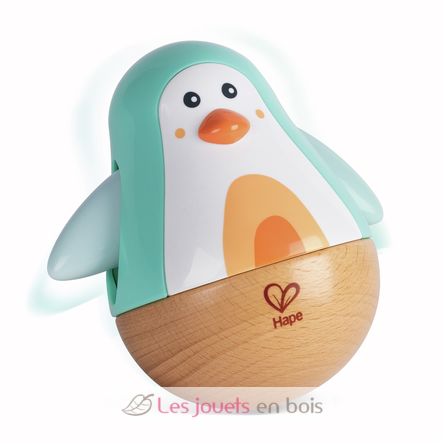 Tentetieso pingüino musical turquesa HA-E8573 Hape Toys 1