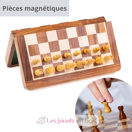 Juego de ajedrez plegable 18 cm Rey 31 mm WJ-ECBM07S Wilson Jeux 6