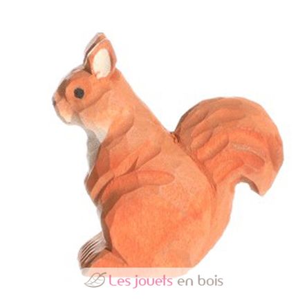 Figura Ardilla roja en madera WU-40714 Wudimals 1