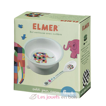 Tazón de succión Elmer con cuchara PJ-EL702P Petit Jour 2